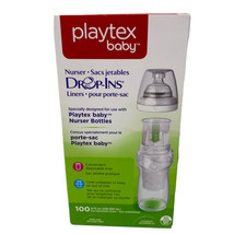 Playtex Drop-Ins Liners For Baby Nurser Bottles 100 count 8-10 oz SEALED - £11.61 GBP