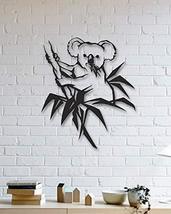 LaModaHome Designed Koala Wall Decorative Metal Wall Art Black Wall Décor,Living - £56.03 GBP