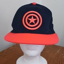 Captain America Hat Marvel Red Black Fitted One Size Unisex Adult - $14.03