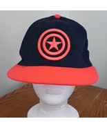 Captain America Hat Marvel Red Black Fitted One Size Unisex Adult - £11.03 GBP