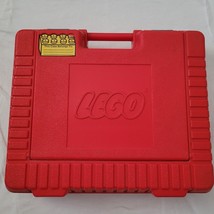 Vintage 1985 Lego Bin RED Plastic Storage Container Case Carry Box - $26.96