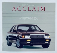 1989 Plymouth Acclaim Dealer Showroom Sales Brochure Guide Catalog - $9.45