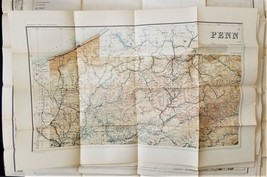 1893 Antique 12 Pennsylvania Geological Survey Maps J P Leslie Julius Bien - £136.88 GBP