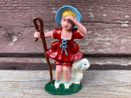 Tommy Toy Little Bo Peep Metal Figurine Toy Vintage Fairy Tales Nursery - £15.78 GBP