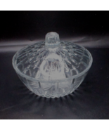 Vintage Clear Glass Covered Candy Dish With Lid KIG Indonesia  I - $9.11 CAD