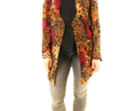 ONE TEASPOON Womens Blazer Rust Manic Cheetah Womens Multicolour Size XL - $58.19