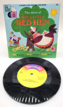 Vintage Disneyland Records The Little Red Hen Book w/ Record  33 1/3 rpm... - $9.45