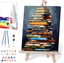 Eiazuiks Paint by Number Kit for Adults 12x16 Canvas with Frame &amp; 2 Brushes - $242.21 MXN