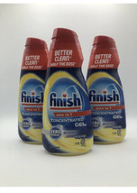 3 Finish Max in 1 Concentrated Gel Dishwasher Detergent 26 oz Lemon HTF - $67.45