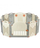 Foldable Baby Playpen 14 Panel Activity Center Safety Play Yard-Beige - ... - $3,127.88 MXN