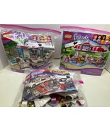 Lot Of 3 Lego Friends Sets #41107 #3187 #3061 w/Manuals No Boxes - £53.51 GBP