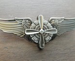 FLIGHT ENGINEER PROP WINGS USAF LAPEL PIN BADGE 3.1 INCHES - £5.82 GBP
