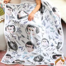 Hedgehog Blanket, Soft Kids Throw Blanket With Super Cute Hedgehog Pattern Hedge - £31.28 GBP