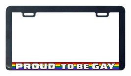 Proud To Essere Gay Lesbiche Gay Pride Arcobaleno Lgbtq Targa Piastra Te... - $7.18