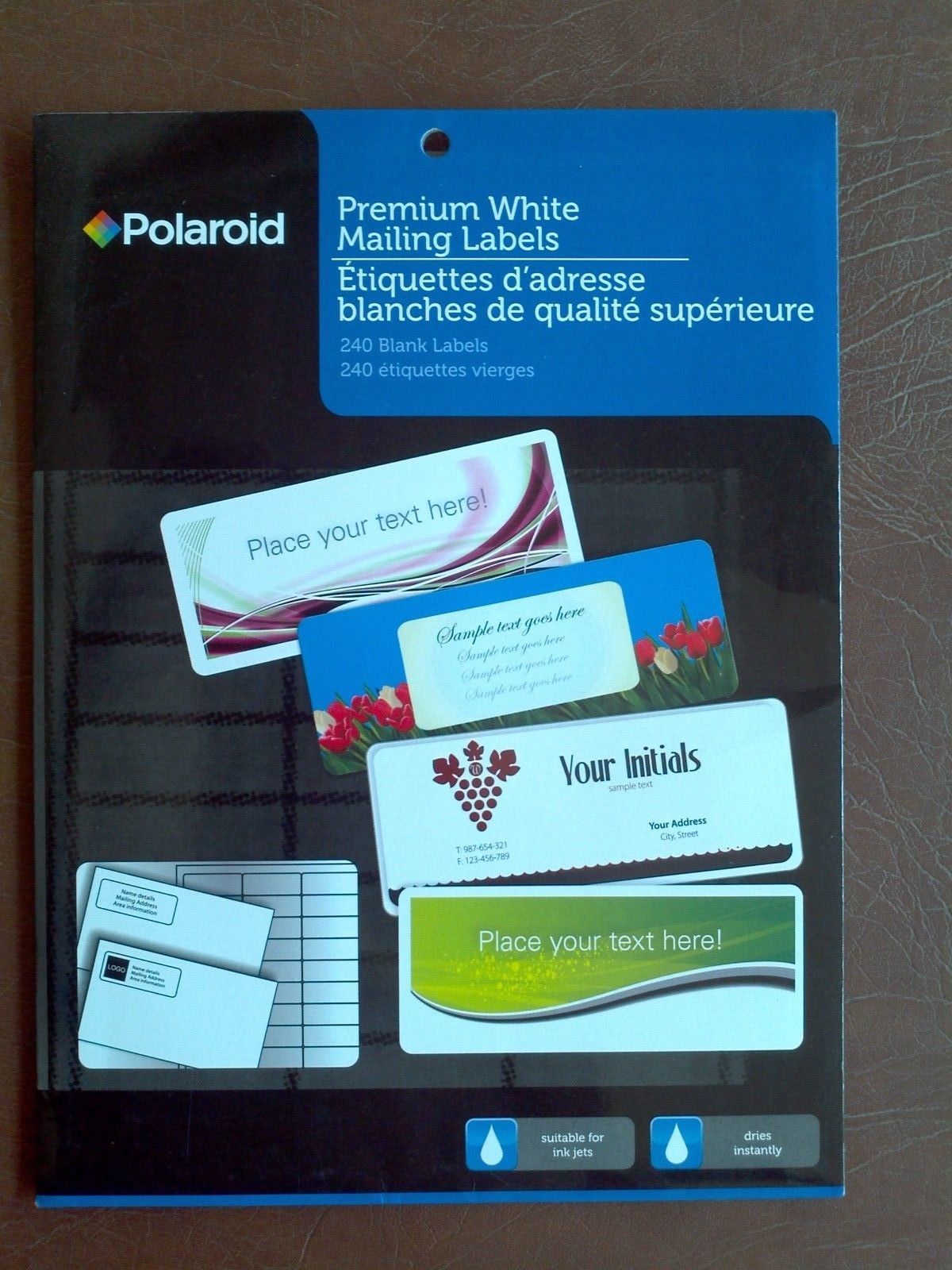 Polaroid Premium White Mailing Lables 240 ink jet printers   - $5.94