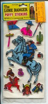 Lone Ranger Puffy Stickers Set 2 #8158 B 1980-Imperial-Tonto--NM - £39.32 GBP