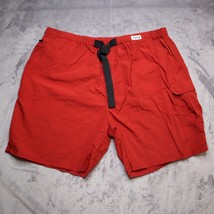 Red Shorts Mens XL Cargo Lightweight Casual Outdoors Drawstring Belt - $22.75