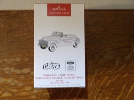 New 2022 Hallmark Greased Lightning 1948 Ford De Luxe Convertable Ornament Nib - £9.39 GBP