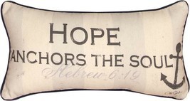 Hope Anchors the Soul Throw Pillow Hebrews 6:19 Inspirational Gift 9&quot; x ... - £11.26 GBP