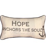 Hope Anchors the Soul Throw Pillow Hebrews 6:19 Inspirational Gift 9&quot; x ... - $14.10