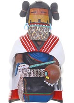 Hopi Kneeling Maiden Kachina Doll Hand Carved 8.5&quot; Wooden Katsina Made in USA - £469.04 GBP