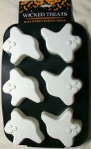 Wicked Treats 6 Shape 2.75&quot; Ghost Silicone Baking Mold Halloween - £10.17 GBP