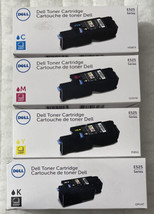 Dell E525 Series Toner Cartridge Set of 4 CMYK H5WFX, G20VW, 3581G, DPV4... - $499.98