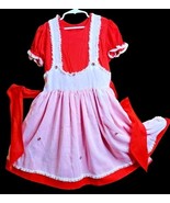 Better Made by Betty Ogden Red Pinafore Ruffle Lace Tulle Pageant Dress ... - $178.12