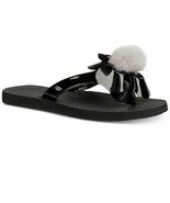 UGG Sandal Thong Shoes Poppy Flip Flops Black W7 - £36.19 GBP