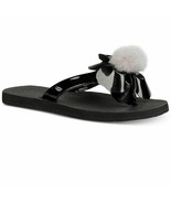 UGG Sandal Thong Shoes Poppy Flip Flops Black W7 - $874.88 MXN