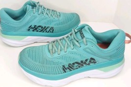 Hoka One One Bondi 7 Shoes Aquarelle Blue Women’s Size 9 Sneakers 1110519 AEBL - £38.00 GBP