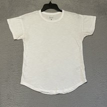 Madewell Womens Small White Whisper Cotton Crewneck Tee T Shirt - £8.18 GBP