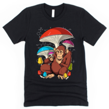 Psychedelic Monkey Mushrooms Stoned Ape Trippy T-Shirt - £22.43 GBP