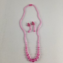 Pretty Pretty Princess Game Pink Necklace Earrings Replacement Pieces Vi... - $14.80