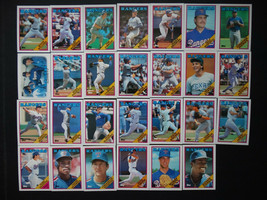 1988 Topps Texas Rangers Team Set of 30 Baseball Cards With Traded - £3.32 GBP