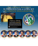 LIVING PRESIDENTS TRUMP &amp; Biden Presidential US Dollars 6-COIN SET 2-Sid... - £22.33 GBP