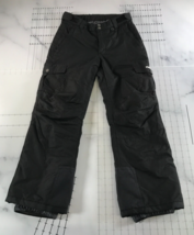 Arctix Snow Pants Boys Large Black Pockets Lined Snap Zip Fly Logo A6 - £18.65 GBP