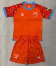 West Ham United Orange Goalkeeper Shirt 2025/26 Kids Kit - $35.00