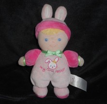 Prestige Baby Girl My First Easter Pink Rattle Stuffed Animal Plush Toy Doll - £18.98 GBP