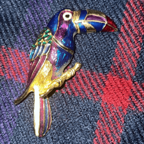 Primary image for Toucan Bird Brooch/Pin, Vintage