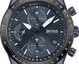 OROLOGIO PILOTA CRONOGRAFO DA UOMO HUGO BOSS HB1513887 BLU GARANZIA RRP ... - $129.80