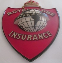 ROYAL GLOBE: Agency Represents Insurance Company Plaque/Sign- SHIELD/MARKER - £54.11 GBP