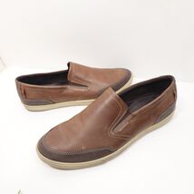 Ecco Collin 2.0 Danish Design Brown Leather Slip On Shoes Sneakers 13 47 - $35.99