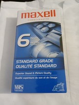 Maxell Standard Grade Video Quality 6 Hours In EP Mode Blank VHS Tape - £6.80 GBP