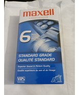 Maxell Standard Grade Video Quality 6 Hours In EP Mode Blank VHS Tape - £6.80 GBP