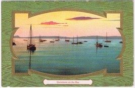 Postcard Quietness On The Bay Boats Sailboats Sunset - £2.32 GBP