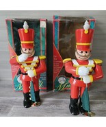 2 Christmas Magic Musical Animated Toy Soldiers Vintage &#39;93 Plays 12 Son... - £37.95 GBP