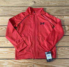 under armour NWT boy’s full zip track jacket size 4 red C6 - £13.96 GBP