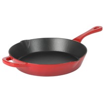 Crock-Pot Artisan 12 Inch Enameled Cast Iron Round Skillet in Gradient Red - $120.99