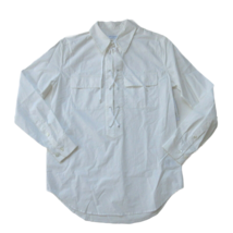 NWT Equipment Knox Blouse in Bright White Cotton Lace-up Tie Shirt S $198 - £64.33 GBP